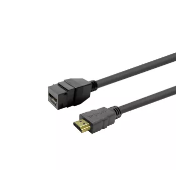 Keystone HDMI Female insert VivoLink PROKEYHDMIFM3B Black — HDMI connector module for wall plates and patch panels