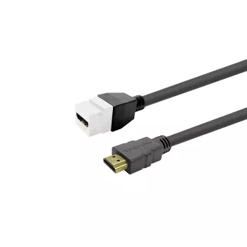 VivoLink HDMI Female Keystone Insert PROKEYHDMIFM2W White — HDMI female keystone module