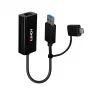 Lindy USB 3.2 Gen 1 Gigabit Ethernet Converter Wired USB Ethernet 5000 Mbit/s Black