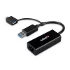 Lindy USB 3.2 Gen 1 Gigabit Ethernet Converter Wired USB Ethernet 5000 Mbit/s Black