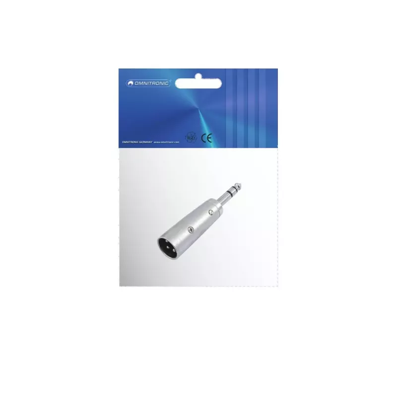 Cable Gender Changer 3-pin XLR to 6.3 mm Omnitronic 30226455