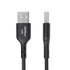 StarTech.com 1ft (30cm) USB-A to USB-C Charging Cable, Charge & Sync, 3A, USB 2.0, TPE Jacket - Black USB Charging Cord