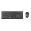 Keyboard Manhattan 180771 Wireless QWERTY Black Mouse Included