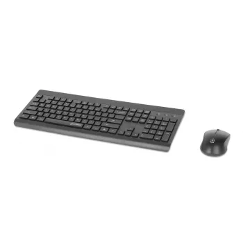 Keyboard Manhattan 180771 Wireless QWERTY Black Mouse Included