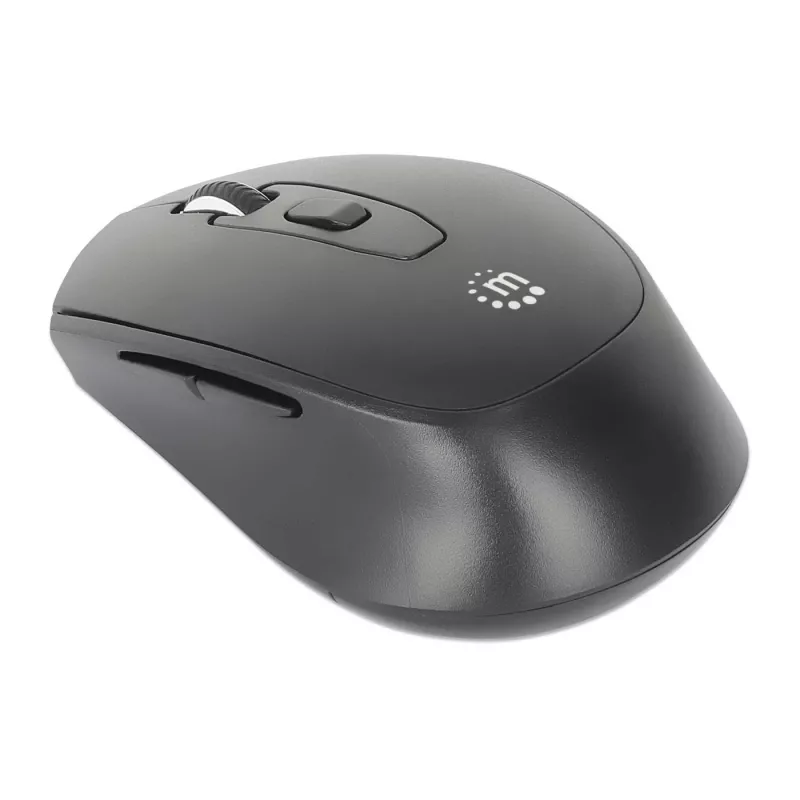 Manhattan MW6200 Wireless Mouse, USB-A Nano Receiver, Black
