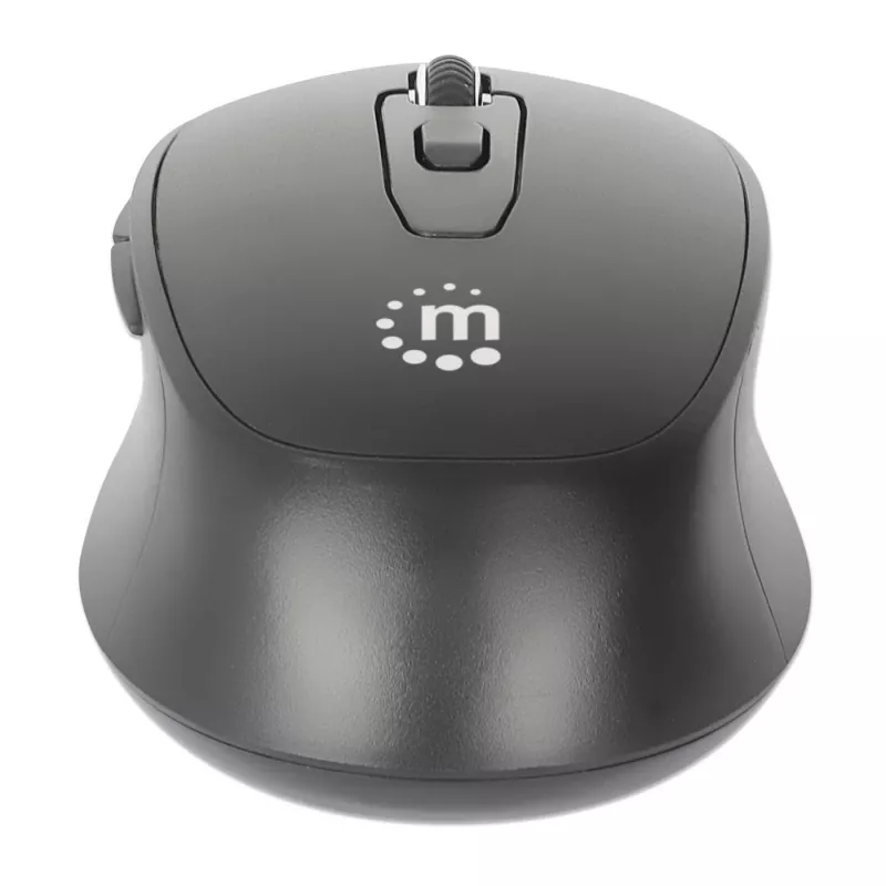 Manhattan MW6200 Wireless Mouse, USB-A Nano Receiver, Black