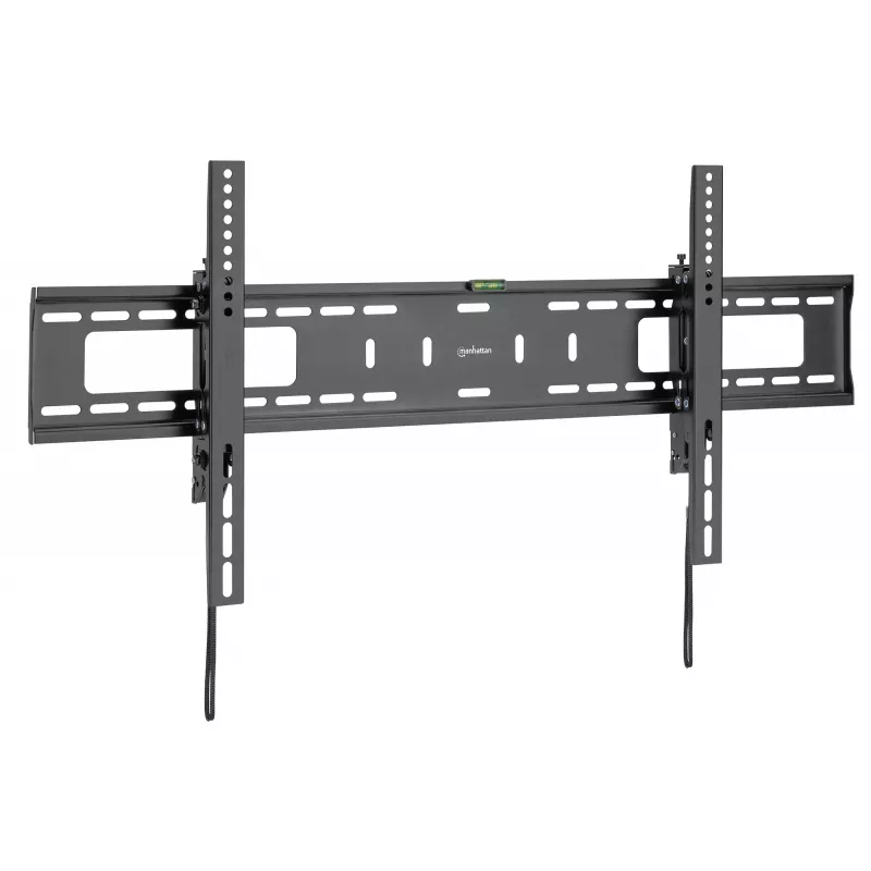 Manhattan TV & Monitor Mount Anti Theft Wall Tilt 43-100 Black VESA 200x200 to 800x400mm Max 75kg