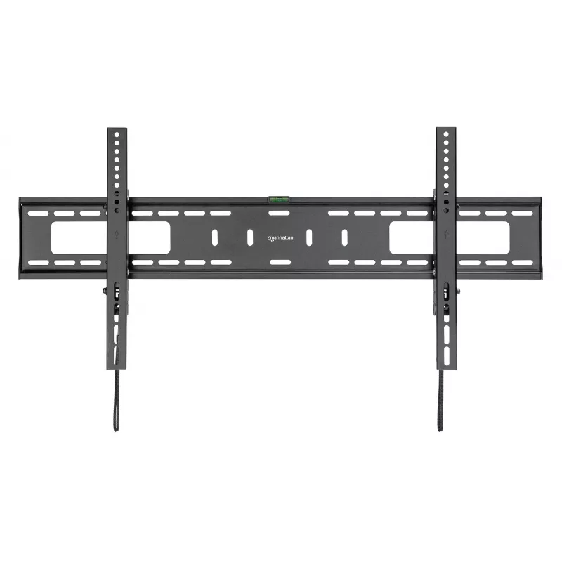 Manhattan TV & Monitor Mount Anti Theft Wall Tilt 43-100 Black VESA 200x200 to 800x400mm Max 75kg