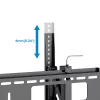 Manhattan TV & Monitor Mount Anti Theft Wall Tilt 43-100 Black VESA 200x200 to 800x400mm Max 75kg