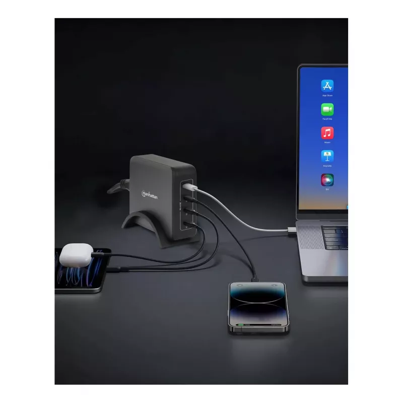 Charger Manhattan Four USB-C PD Ports 140W per Port 240W Total