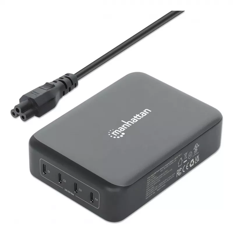 Charger Manhattan Four USB-C PD Ports 140W per Port 240W Total
