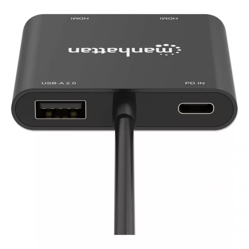 Multiport Adapter Manhattan 154321 USB Type-C to 2 HDMI USB-A Power Delivery 100W
