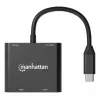 Multiport Adapter Manhattan 154321 USB Type-C to 2 HDMI USB-A Power Delivery 100W