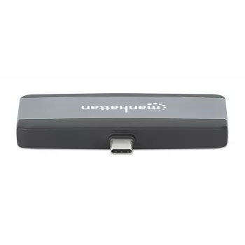 USB-C Travel Dock Manhattan 190404 4 Ports HDMI USB-A USB-C 3.5mm