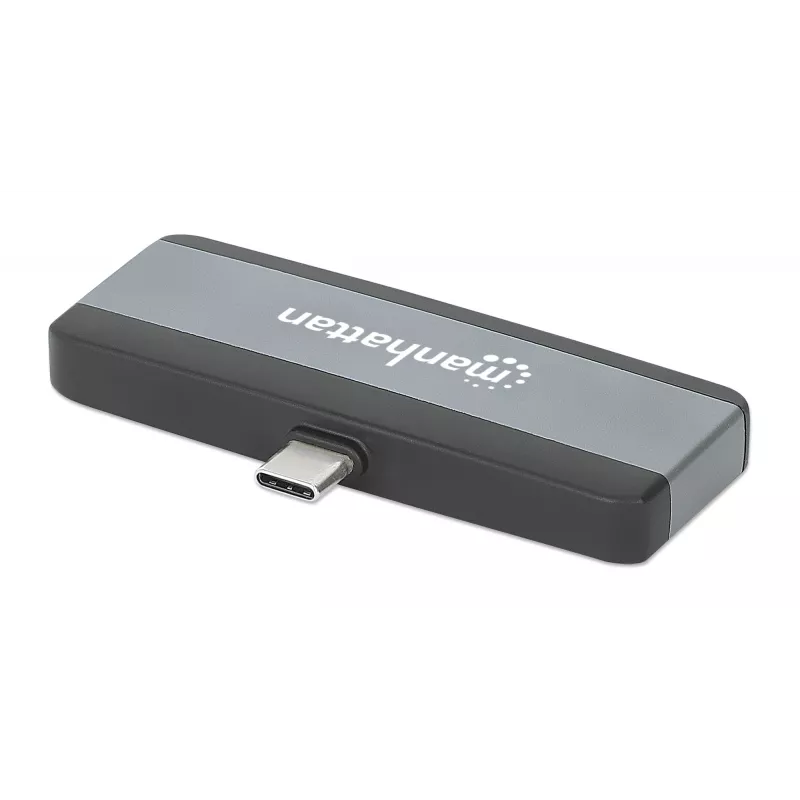 USB-C Travel Dock Manhattan 190404 4 Ports HDMI USB-A USB-C 3.5mm