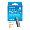 USB-C Travel Dock Manhattan 190404 4 Ports HDMI USB-A USB-C 3.5mm