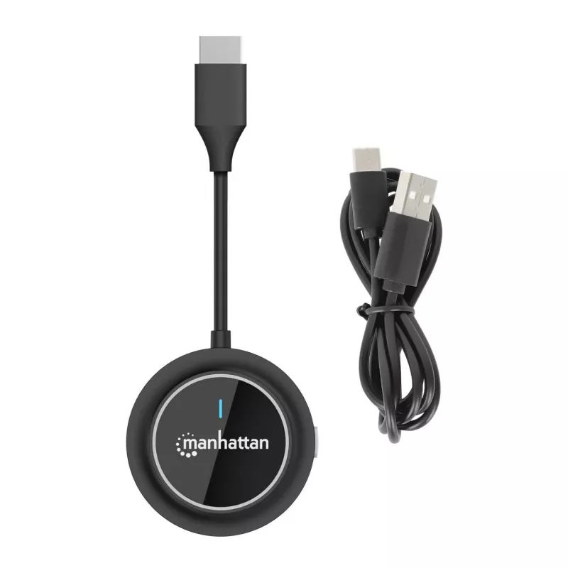 AV transmitter Manhattan 208444 Black 1920x1080 30m Wireless USB-C