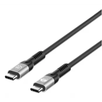 USB-C Male to USB-C Male Cable Manhattan 2m USB4 Gen 3x2 8K 60Hz