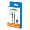 USB-C Male to USB-C Male Cable Manhattan 2m USB4 Gen 3x2 8K 60Hz