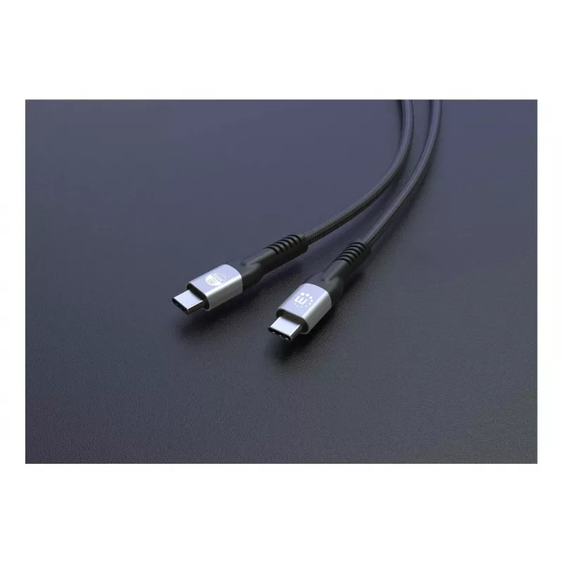 USB-C Male to USB-C Male Cable Manhattan 2m USB4 Gen 3x2 8K 60Hz