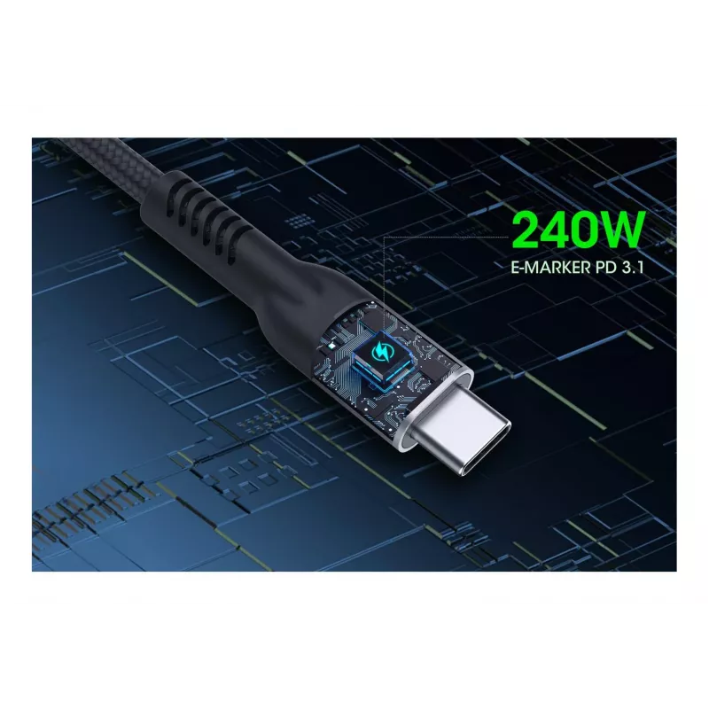 USB-C Male to USB-C Male Cable Manhattan 2m USB4 Gen 3x2 8K 60Hz