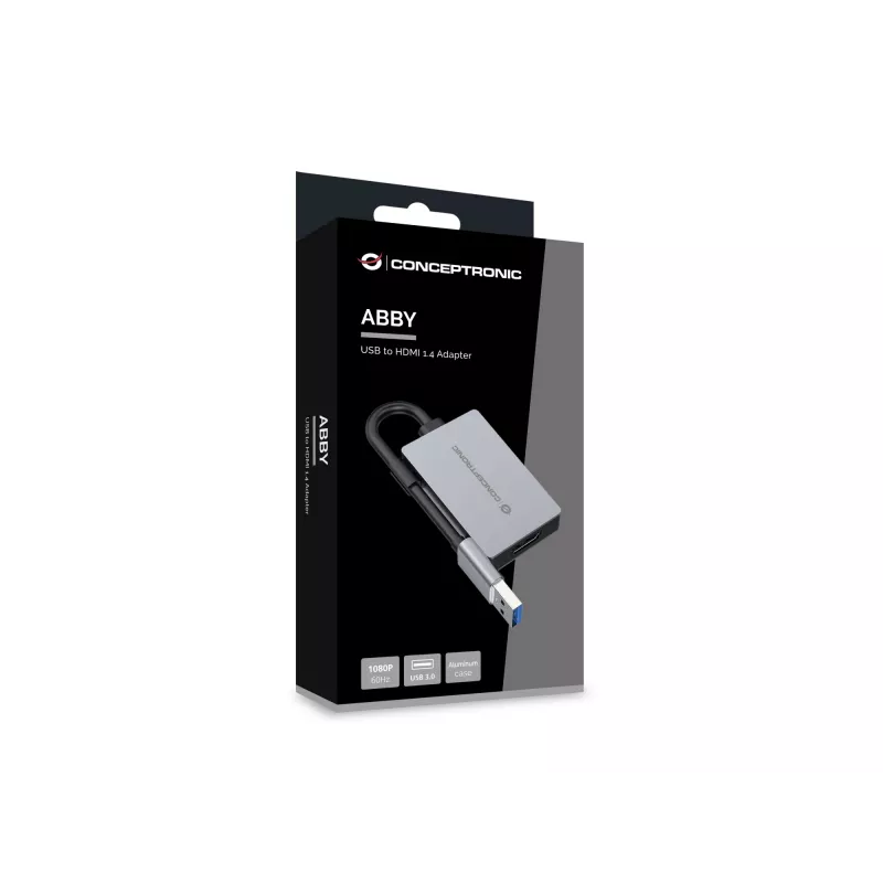 Conceptronic ABBY22G USB to HDMI 1.4 Adapter, 1080P 60Hz