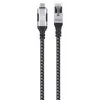 Manhattan USB-C to Gigabit Network Ethernet RJ45 Cable 2m Black/Silver
