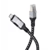 Manhattan USB-C to Gigabit Network Ethernet RJ45 Cable 2m Black/Silver