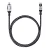 Manhattan USB-C to Gigabit Network Ethernet RJ45 Cable 2m Black/Silver