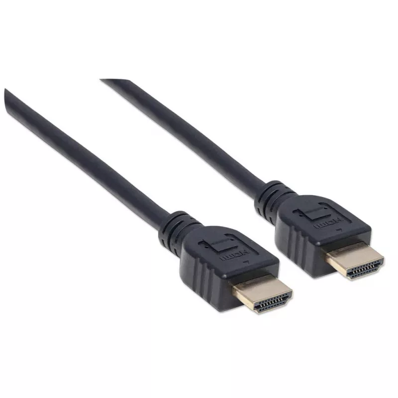 Manhattan HDMI 4K@60Hz Cable with Ethernet - CL3 rated, 5m, Suitable for In-Wall use, For ALL 4K & 1080p/HD uses - when upgrading now or have it ready for when you need it, Male to Male, Black, Ultra HD 4k x 2k, Lifetime Warranty, Premium High Speed