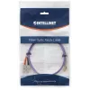 Intellinet Fiber Optic Patch Cable, OM4, LC/SC, 1m, Violet, Duplex, Multimode, 50/125 µm, LSZH, Fibre, Lifetime Warranty