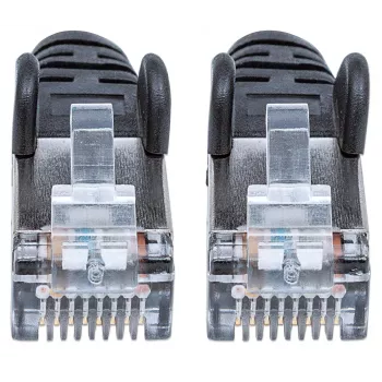 Intellinet Network Patch Cable, Cat6, 5m, Black, Copper, S/FTP, LSOH / LSZH, PVC, RJ45, Gold Plated Contacts, Snagless, Booted, Lifetime Warranty