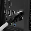 Lindy 1.5m Cat.6A S/FTP Locking Network Cable, Grey