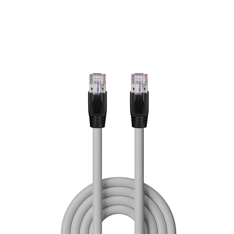 Network cable Lindy Cat.6A U/FTP LSZH, solid core, 60 m, grey, RJ-45