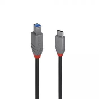 Lindy 0.5m USB 3.2 Type C to B Cable 5Gbps Black