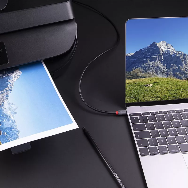 Lindy 0.5m USB 3.2 Type C to B Cable 5Gbps Black