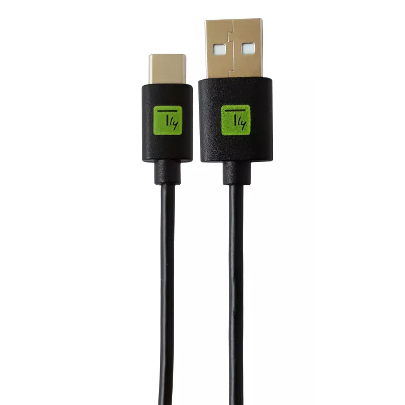 Techly ICOC MUSB20-CMAM01T USB cable USB 2.0 0.1 m USB A USB C Black