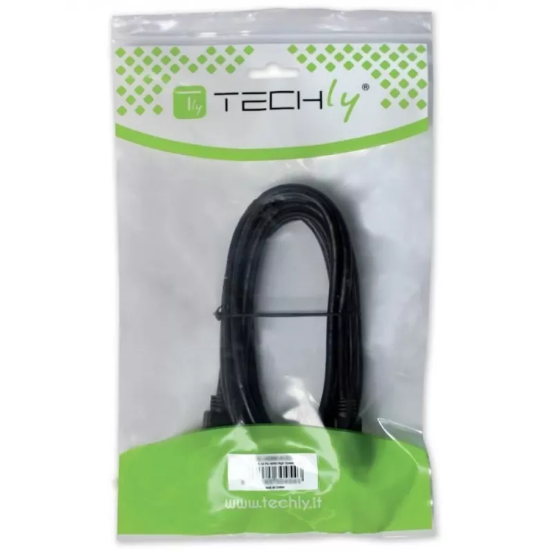 Techly USB 2.0 Cable A Male / Mini B Male 90 ° 1.8 m Black ICOC MUSB-AA-018ANG