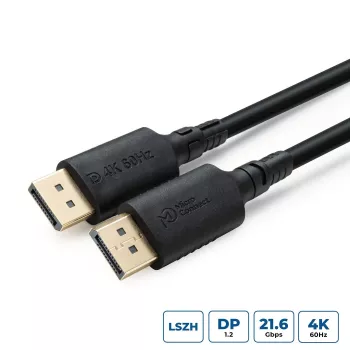 DisplayPort cable MicroConnect MC-DP-MMG-500LSZH, 4K, DisplayPort 1.2, 5.0 m, LSZH jacket