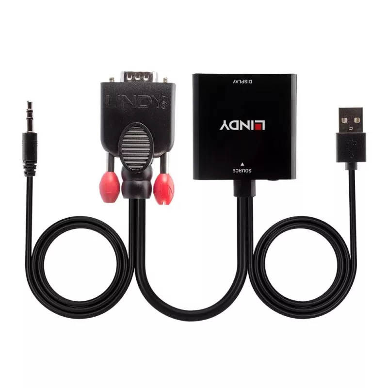 VGA and Audio to HDMI Converter Lindy 38284