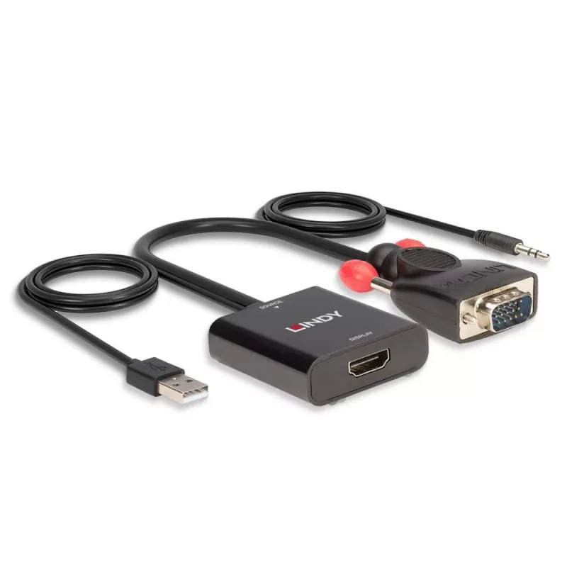 VGA and Audio to HDMI Converter Lindy 38284