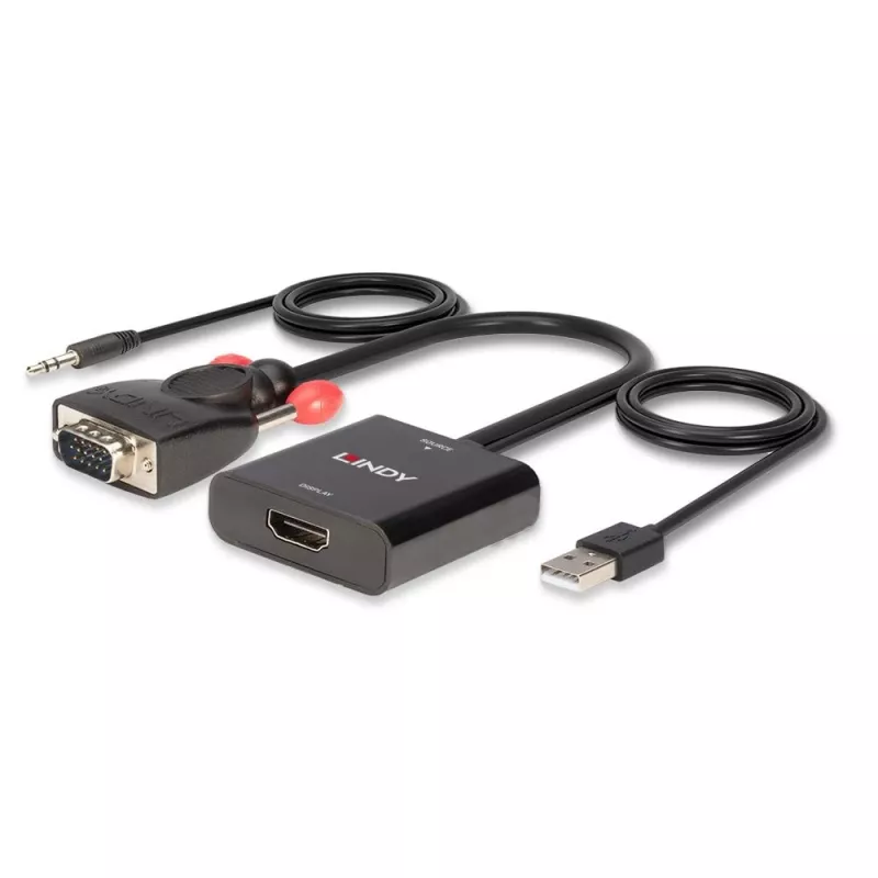 VGA and Audio to HDMI Converter Lindy 38284