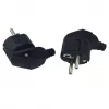 MicroConnect MC-GRUA-B angled Schuko power plug, black