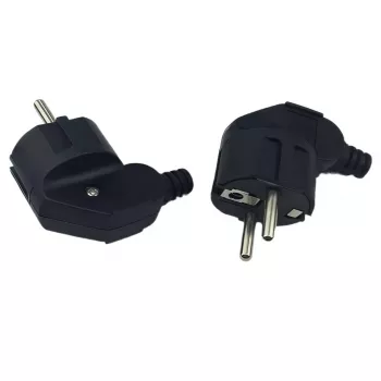 MicroConnect MC-GRUA-B angled Schuko power plug, black