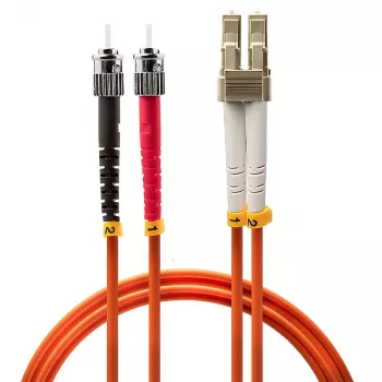 Lindy 1m LC-ST OM2 50/125 Fibre Optic Patch Cable