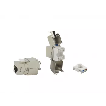 Cat.6A Shielded Keystone Jack Toolfree Equip 767222