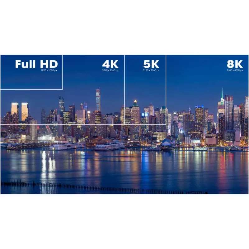 HDMI Cable with Ethernet Manhattan 8K@60Hz 2m Braided Male to Male Black