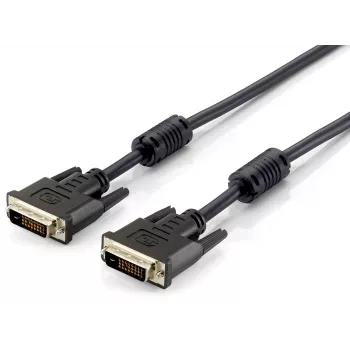 Equip DVI-D Dual Link Cable, 3.0m, 3 m, DVI-D, DVI-D, Male, Male, Black