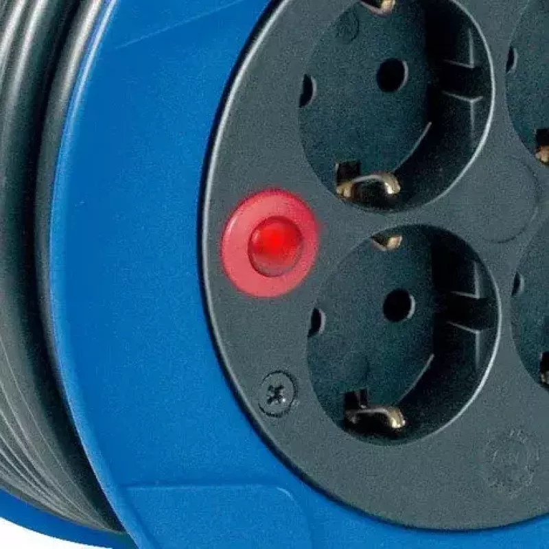 Power Extension Brennenstuhl 1079180004 15 m 4 AC Outlet Outdoor Black Blue