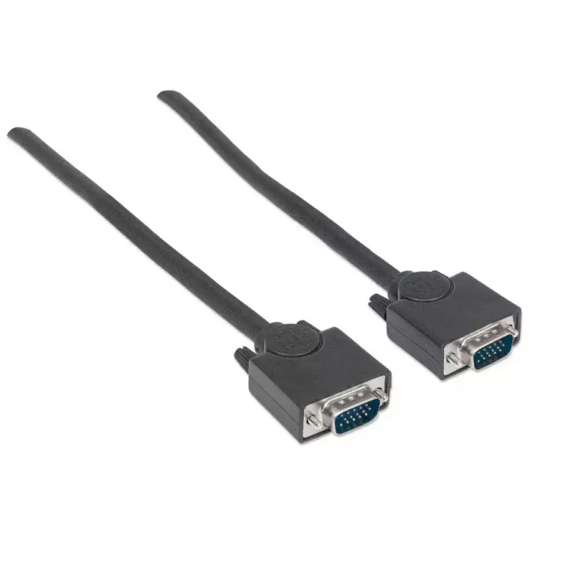 VGA Monitor Cable Manhattan 311731 1.8m Black Male to Male